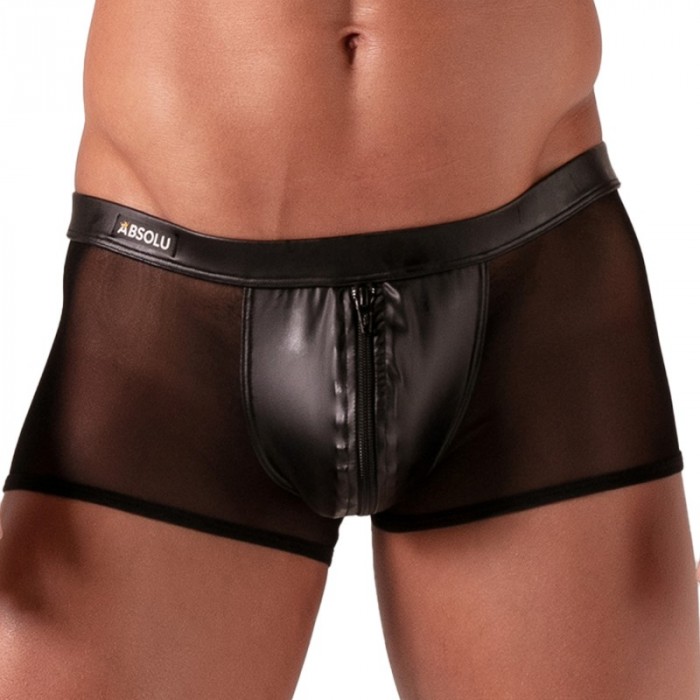 Boxer, shorty de la marque ABSOLU MALE - Boxer Zippé Absolu Male Rebel - Ref : AM0010N