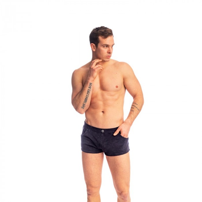 Kurze der Marke L HOMME INVISIBLE - Fire Island- Micro Terry Shorts L Homme Invisible Marine - Ref : HW109 FIR 049