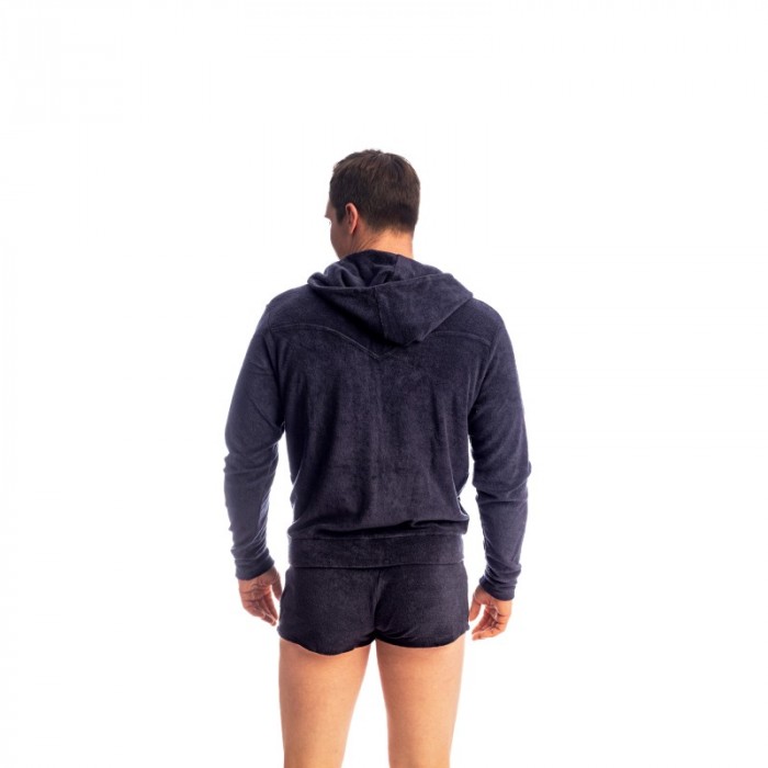 Jacke der Marke L HOMME INVISIBLE - Fire Island- Zip Up Hoodie L Homme Invisible Marine - Ref : HW172 FIR 049