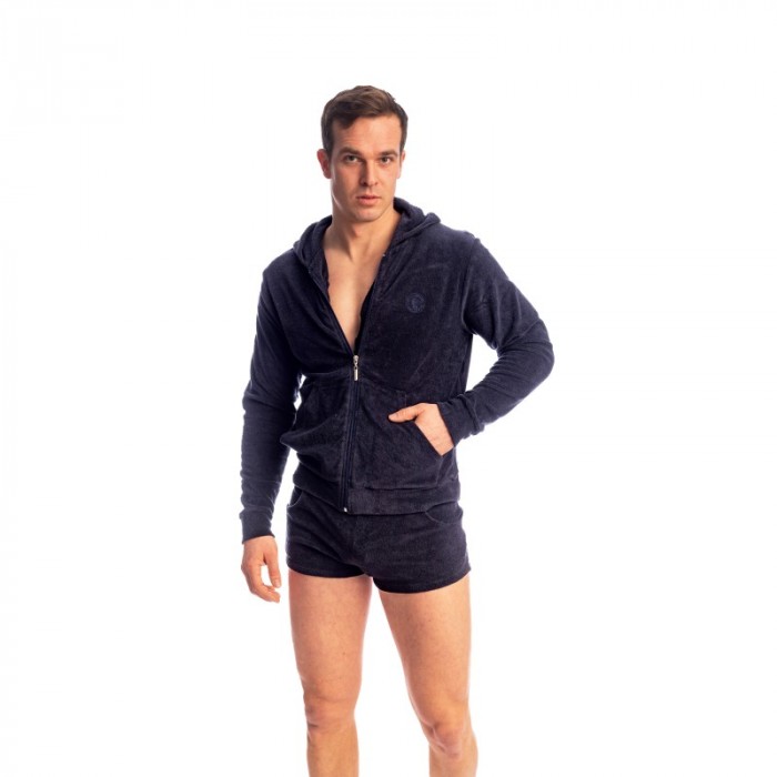 Jacke der Marke L HOMME INVISIBLE - Fire Island- Zip Up Hoodie L Homme Invisible Marine - Ref : HW172 FIR 049