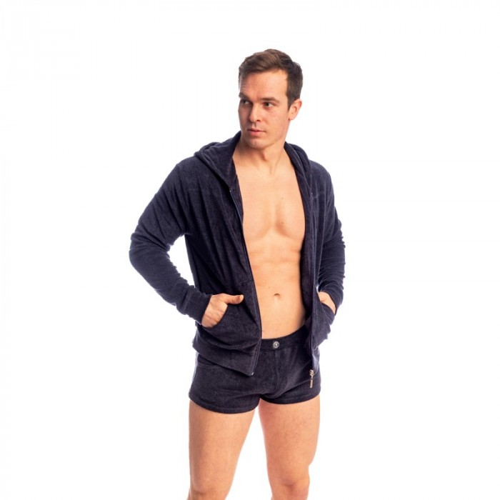 Jacke der Marke L HOMME INVISIBLE - Fire Island- Zip Up Hoodie L Homme Invisible Marine - Ref : HW172 FIR 049