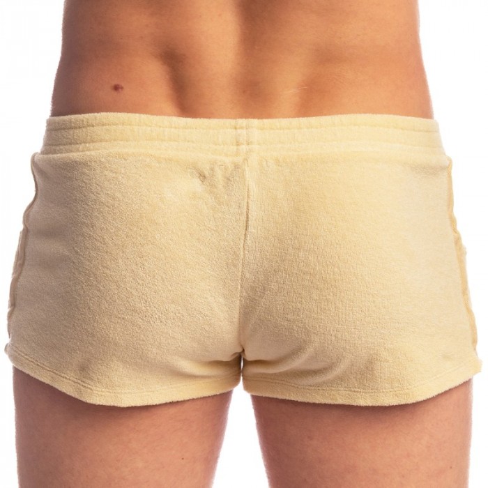 Kurze der Marke L HOMME INVISIBLE - Fire Island- Micro Terry Shorts L Homme Invisible Light Lemon - Ref : HW109 FIR L11