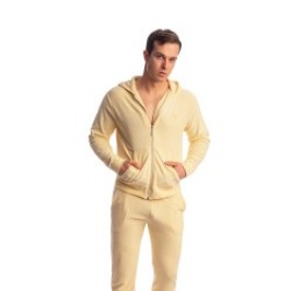 Jacke der Marke L HOMME INVISIBLE - Fire Island- Zip Up Hoodie L Homme Invisible Light Lemon - Ref : HW172 FIR L11