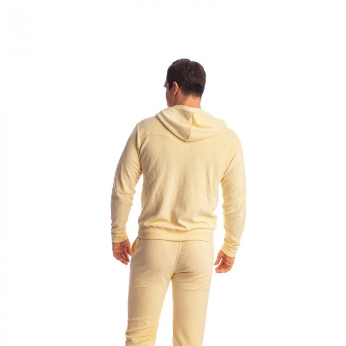 Jacke der Marke L HOMME INVISIBLE - Fire Island- Zip Up Hoodie L Homme Invisible Light Lemon - Ref : HW172 FIR L11