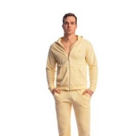 Jacke der Marke L HOMME INVISIBLE - Fire Island- Zip Up Hoodie L Homme Invisible Light Lemon - Ref : HW172 FIR L11