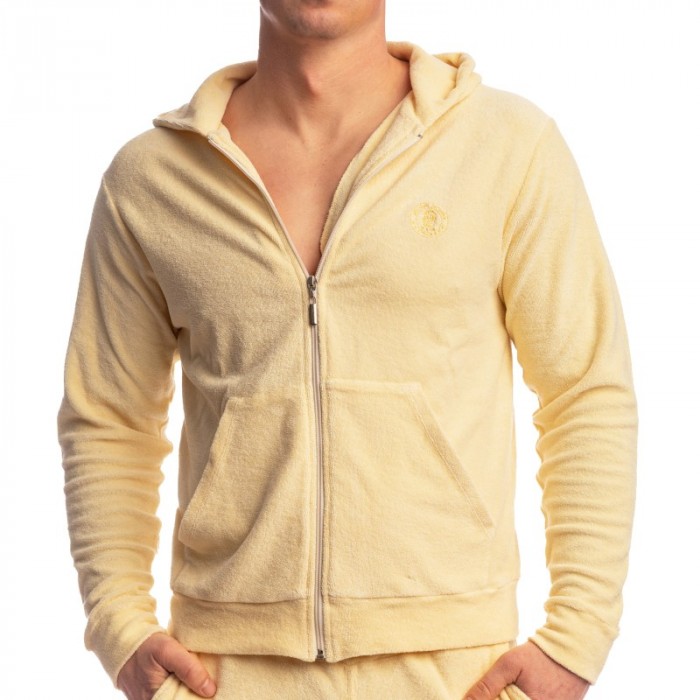 Jacke der Marke L HOMME INVISIBLE - Fire Island- Zip Up Hoodie L Homme Invisible Light Lemon - Ref : HW172 FIR L11