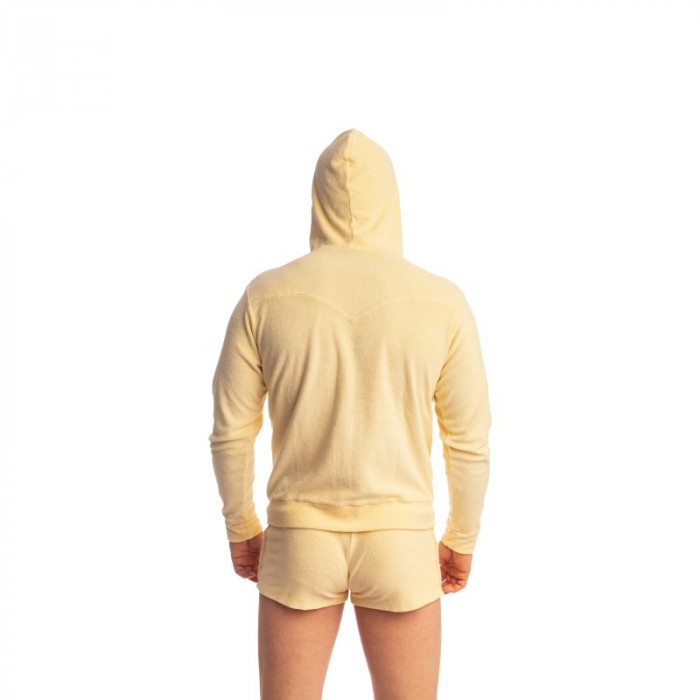 Jacke der Marke L HOMME INVISIBLE - Fire Island- Zip Up Hoodie L Homme Invisible Light Lemon - Ref : HW172 FIR L11