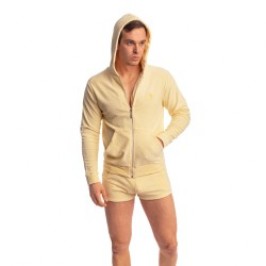 Jacke der Marke L HOMME INVISIBLE - Fire Island- Zip Up Hoodie L Homme Invisible Light Lemon - Ref : HW172 FIR L11
