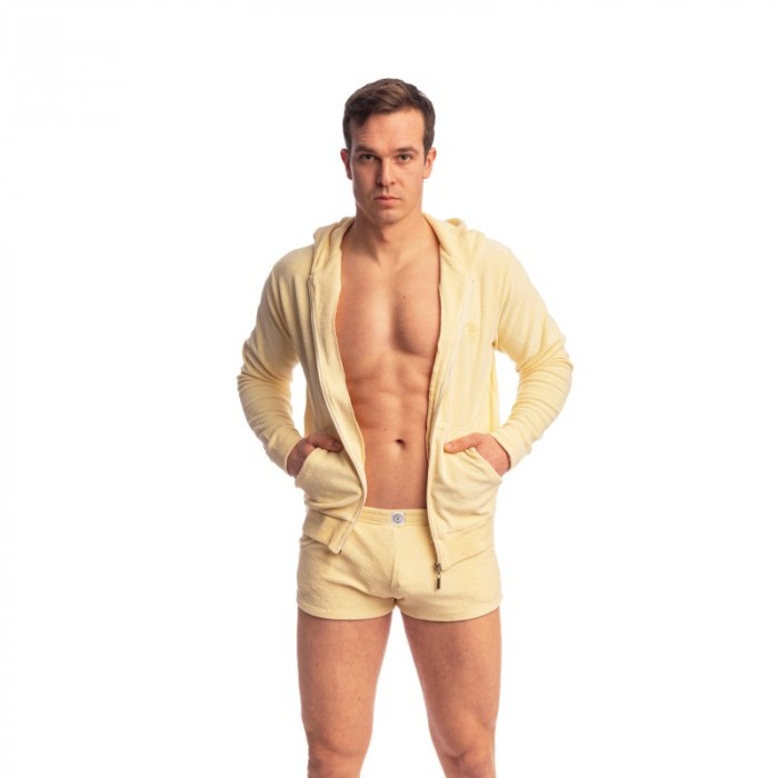 Jacke der Marke L HOMME INVISIBLE - Fire Island- Zip Up Hoodie L Homme Invisible Light Lemon - Ref : HW172 FIR L11