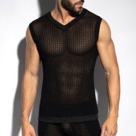 V-Neck Tank Top - Black