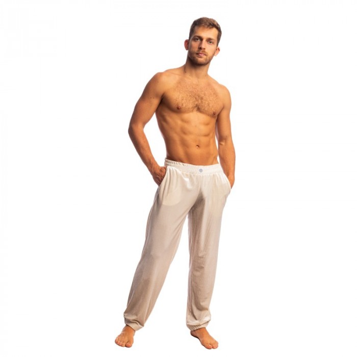 Pantalones de la marca L HOMME INVISIBLE - Champagne & Velour- Pantalon Jogging L Homme Invisible Vanille - Ref : HW178 CGN 011