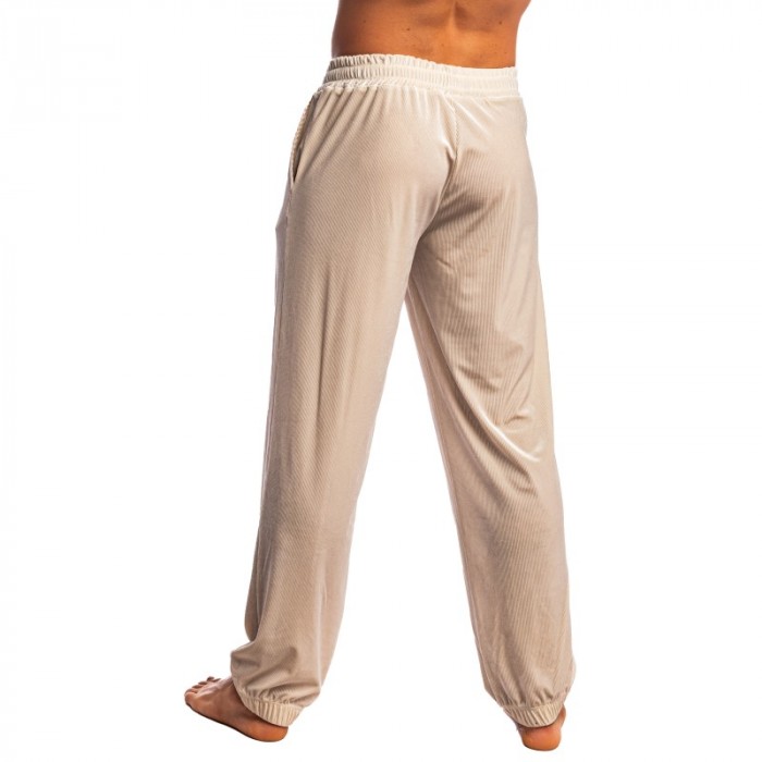 Pantalones de la marca L HOMME INVISIBLE - Champagne & Velour- Pantalon Jogging L Homme Invisible Vanille - Ref : HW178 CGN 011