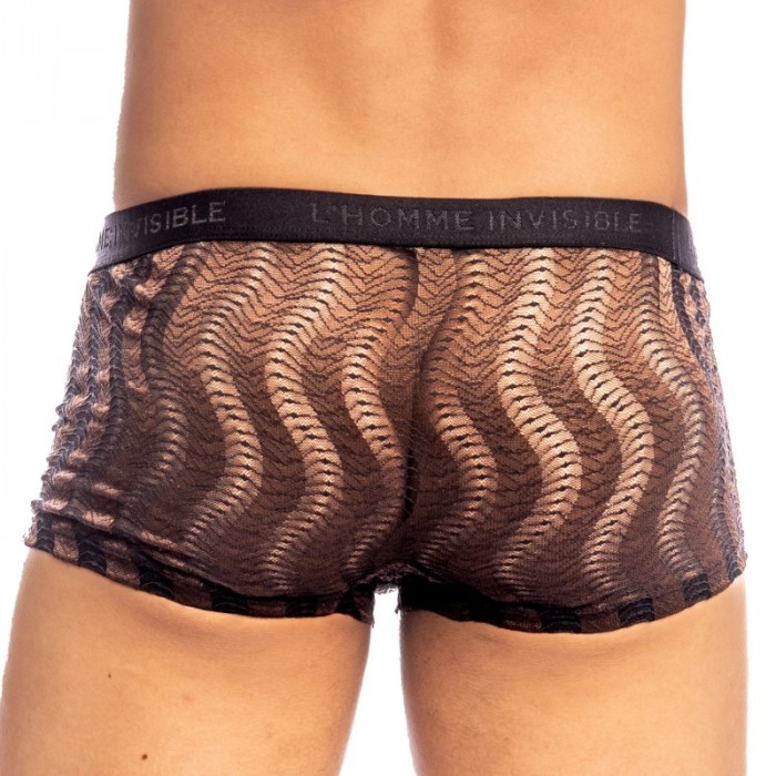 Shorts Boxer, Shorty de la marca L HOMME INVISIBLE - Night Ripple- Hipster Push Up L Homme Invisible Chocolat - Ref : UW25 NIR C