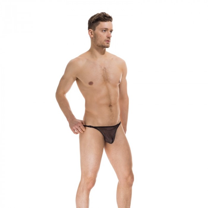 Stringa del marchio L HOMME INVISIBLE - Viridio Noir - Il perizoma dell uomo invisibile - Ref : MY21X ATL 001
