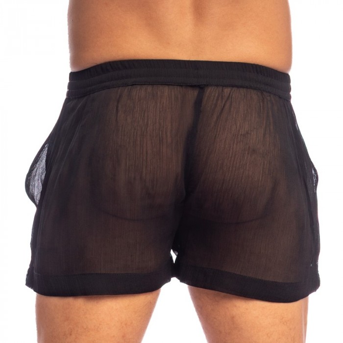 Short of the brand L HOMME INVISIBLE - Pluie des étoiles Ample Shorts L Homme Invisible Noir - Ref : HW185 ETO 001
