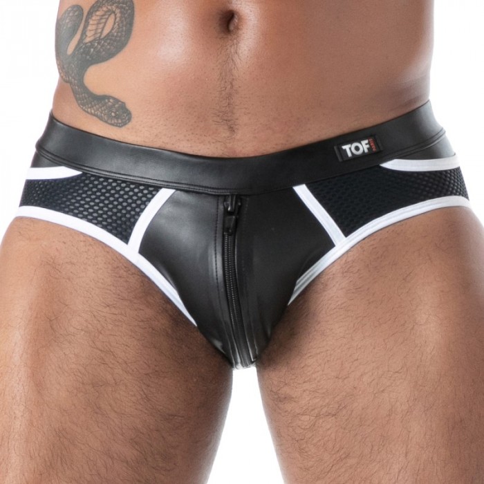 Slip de la marca TOF PARIS - Calzoncillos sin espalda con cremallera kinky de París - Ref : TOF621NB