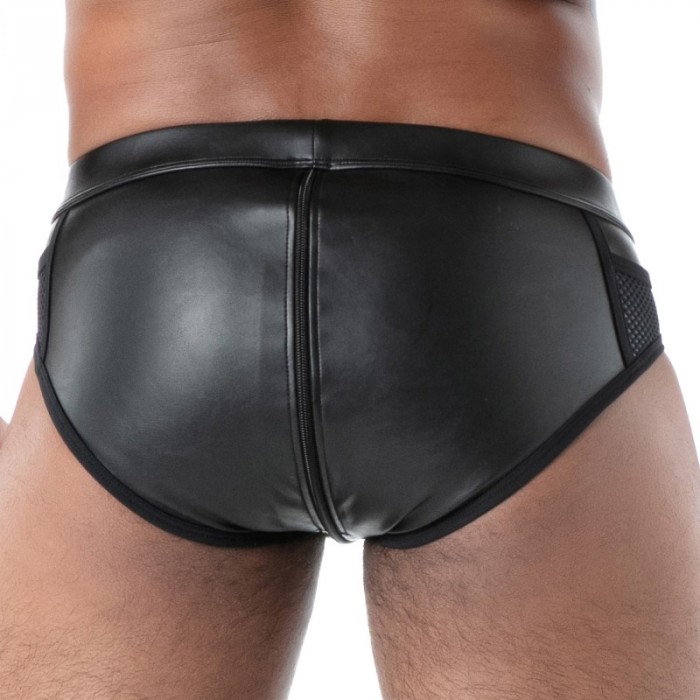 Slip, Tanga de la marque TOF PARIS - Slip à Fermeture Eclair Intégrale Kinky Tof Paris - Ref : TOF614N