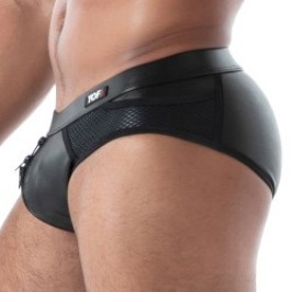 Slip, Tanga de la marque TOF PARIS - Slip à Fermeture Eclair Intégrale Kinky Tof Paris - Ref : TOF614N