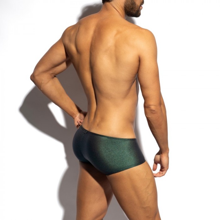 Boxer, shorty de la marque ES COLLECTION - Trunk Bee Nest C-Through Edition Limitée - Vert - Ref : UN648 C18
