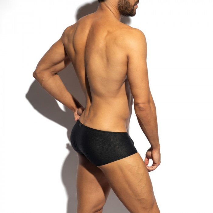 Boxer, shorty de la marque ES COLLECTION - Trunk Bee Nest C-Through Edition Limitée - Noir - Ref : UN648 C10