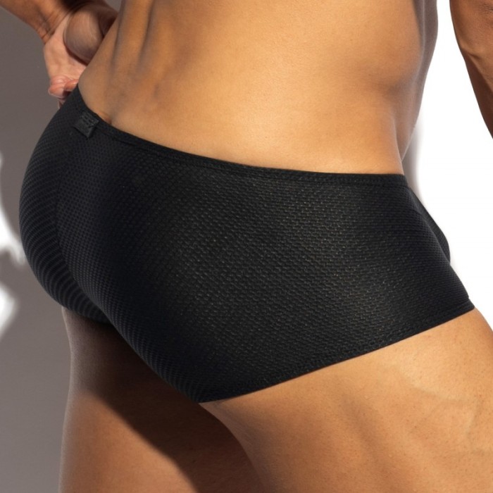 Boxer, shorty de la marque ES COLLECTION - Trunk Bee Nest C-Through Edition Limitée - Noir - Ref : UN648 C10
