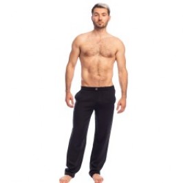 Pantalon de la marque L HOMME INVISIBLE - Amalfi - Pantalon Noir - Ref : HW144 AMA 001