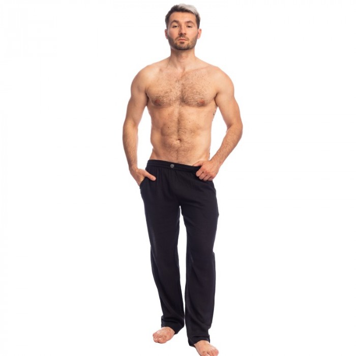 Pants of the brand L HOMME INVISIBLE - Pantalon Amalfi Noir - Ref : HW144 AMA 001