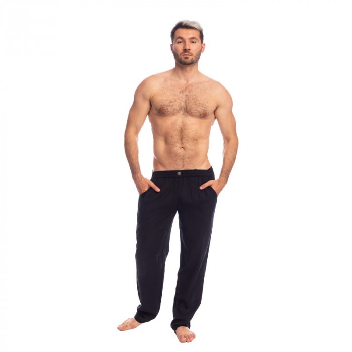 Pants of the brand L HOMME INVISIBLE - Pantalon Amalfi Noir - Ref : HW144 AMA 001
