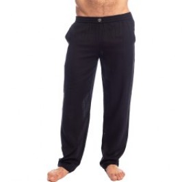 Pantalon de la marque L HOMME INVISIBLE - Amalfi - Pantalon Noir - Ref : HW144 AMA 001