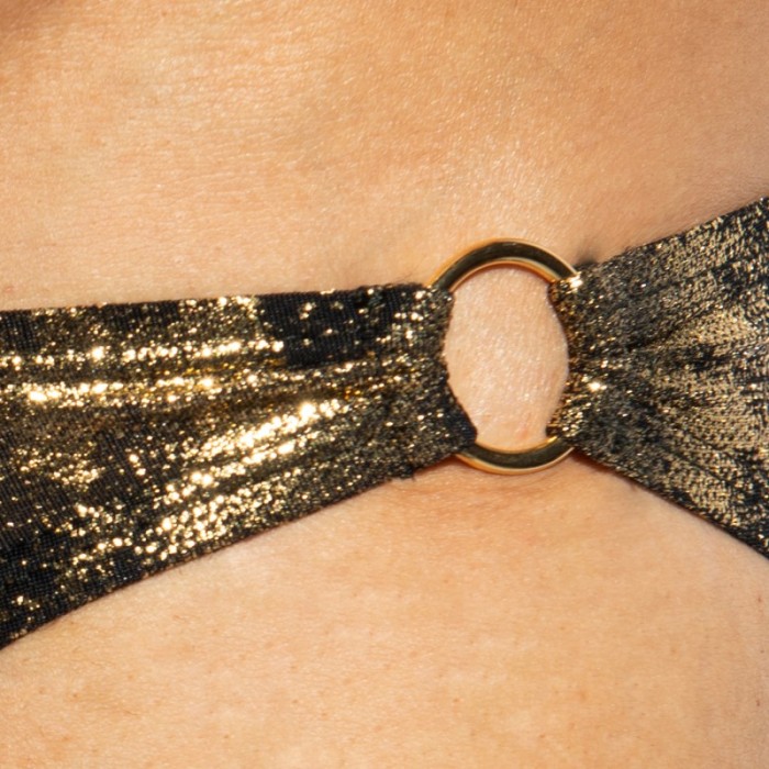 Slip der Marke ES COLLECTION - Bikini Gold + Gold Edition Limitée - Ref : UN657 C10