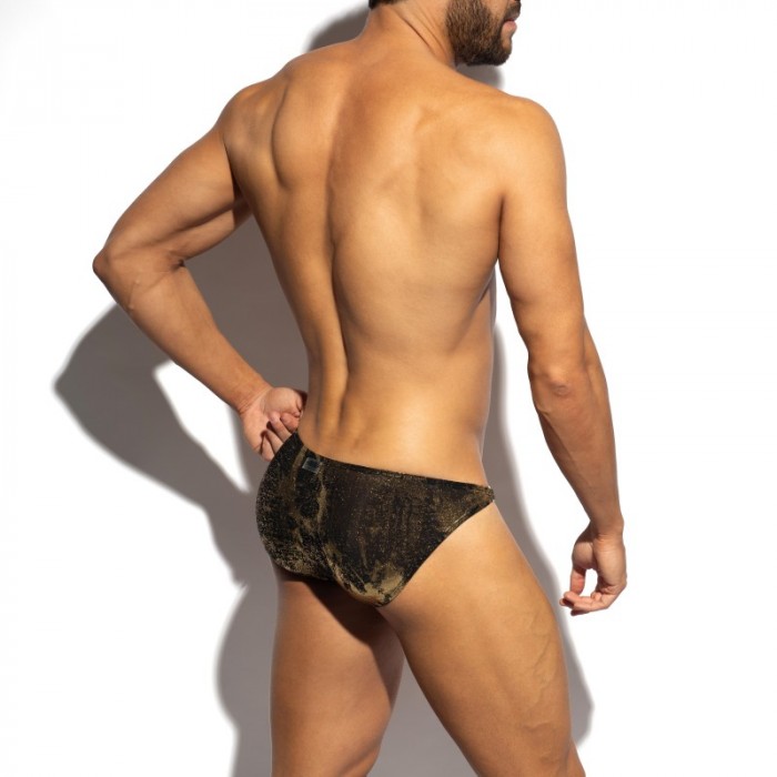 Slip der Marke ES COLLECTION - Bikini Gold + Gold Edition Limitée - Ref : UN657 C10