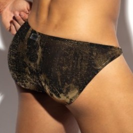 Slip del marchio ES COLLECTION - Bikini Gold + Gold Edition Limitée - Ref : UN657 C10