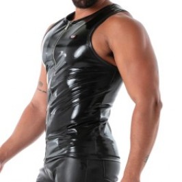 Tirantes de la marca TOF PARIS - Débardeur Latex Zip Second Peau - Ref : TOF633N