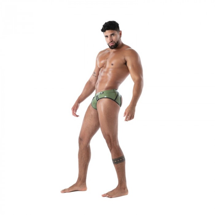 Slip del marchio TOF PARIS - copy of Slip Bottomless Latex Seconde Peau - Ref : TOF638K