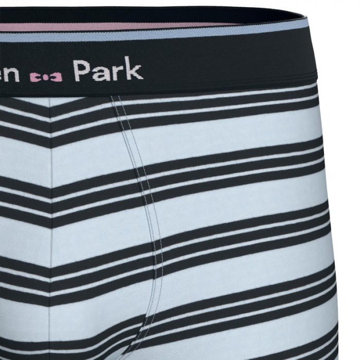Packs del marchio EDEN PARK - Lot de 2 boxers Eden Park rayés - bleu / marine - Ref : EP1221H95P2 BL137