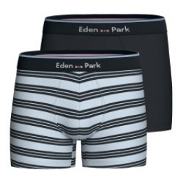 Packs del marchio EDEN PARK - Lot de 2 boxers Eden Park rayés - bleu / marine - Ref : EP1221H95P2 BL137