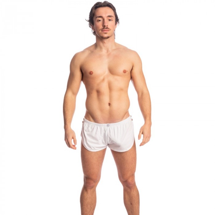 Short de la marque L HOMME INVISIBLE - Playroom - Short Striptease L homme Invisible - Blanc - Ref : HW195 PLA 002