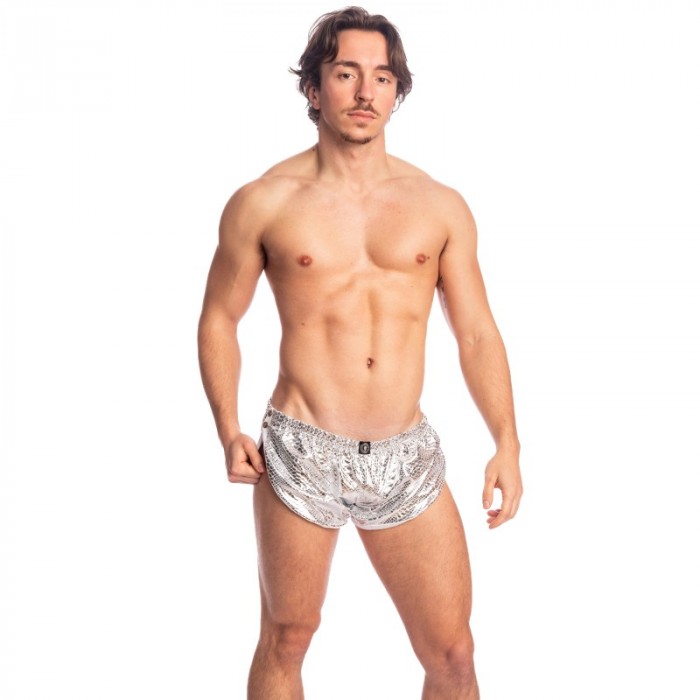 Short de la marque L HOMME INVISIBLE - Playroom - Short Striptease L homme Invisible - Python - Ref : HW195 SIL
