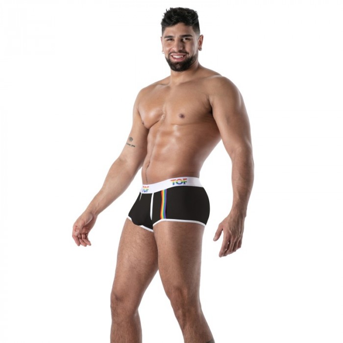 Boxer, shorty de la marque TOF PARIS - Trunk Joyful Pride TOF Paris - Noir - Ref : TOF597N