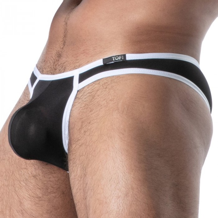 Slip der Marke TOF PARIS - Mini Slip Microfibre Mon Amour TOF Paris - Noir - Ref : TOF640N