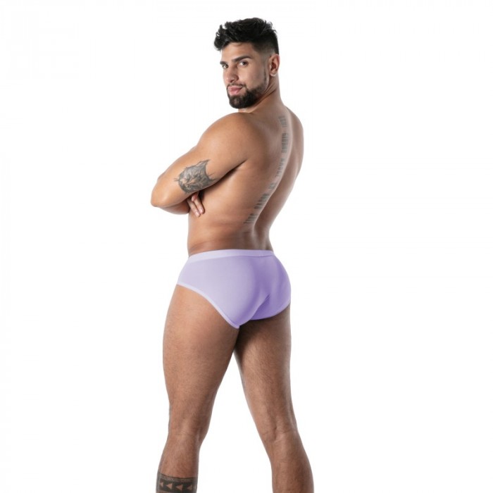 Slip, Tanga de la marque TOF PARIS - Slip Microfibre Mon Amour TOF Paris - Violet - Ref : TOF641V