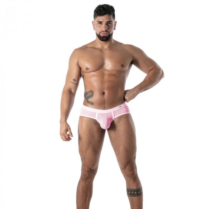 Slip, Tanga de la marque TOF PARIS - Slip Microfibre Mon Amour TOF Paris - Rose - Ref : TOF641P