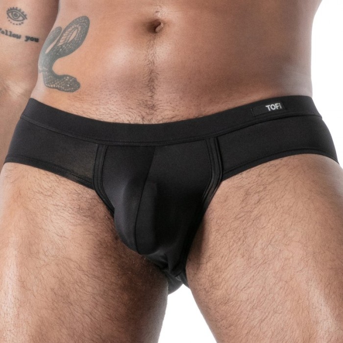 Slip der Marke TOF PARIS - Slip Microfibre Mon Amour TOF Paris - Noir - Ref : TOF641N