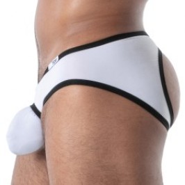 Backless de la marque TOF PARIS - Slip Bottomless Microfibre Mon Amour TOF Paris - Blanc - Ref : TOF645B