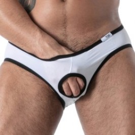 Backless de la marque TOF PARIS - Slip Bottomless Microfibre Mon Amour TOF Paris - Blanc - Ref : TOF645B