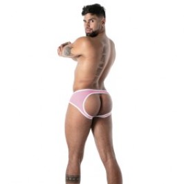 Backless de la marque TOF PARIS - Slip Bottomless Microfibre Mon Amour TOF Paris - Rose - Ref : TOF645P