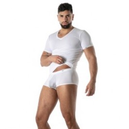 Manches courtes de la marque TOF PARIS - T-Shirt Microfibre Mon Amour TOF Paris - Blanc - Ref : TOF646B