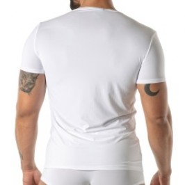 Manches courtes de la marque TOF PARIS - T-Shirt Microfibre Mon Amour TOF Paris - Blanc - Ref : TOF646B