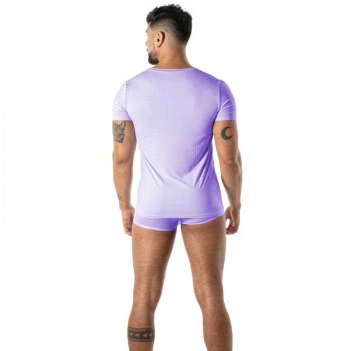 Kurze Ärmel der Marke TOF PARIS - copy of T-Shirt Microfibre Mon Amour TOF Paris - Noir - Ref : TOF646V