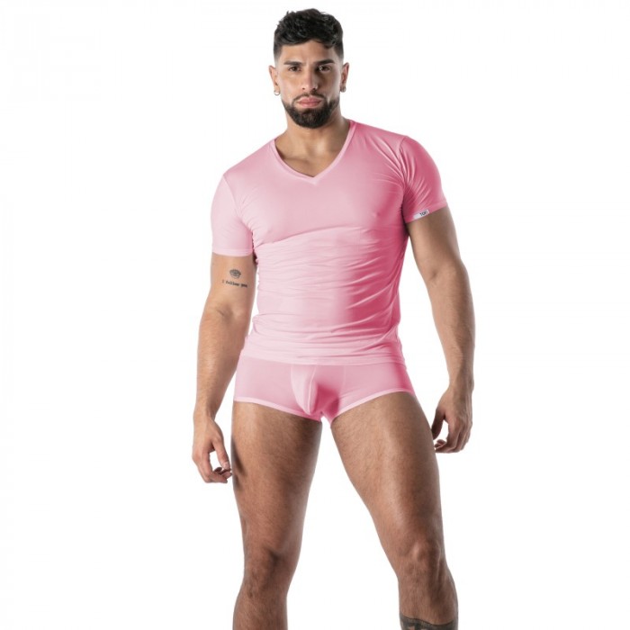 Kurze Ärmel der Marke TOF PARIS - copy of T-Shirt Microfibre Mon Amour TOF Paris - Noir - Ref : TOF646P